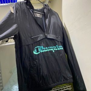 Blue and Black Champion Windbreaker